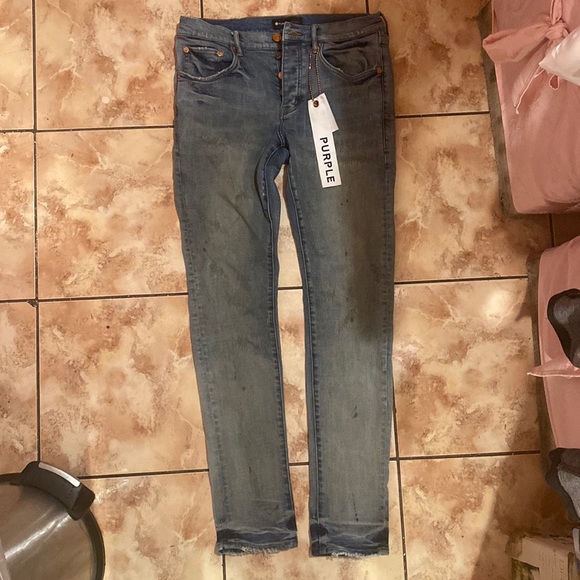Purple jeans